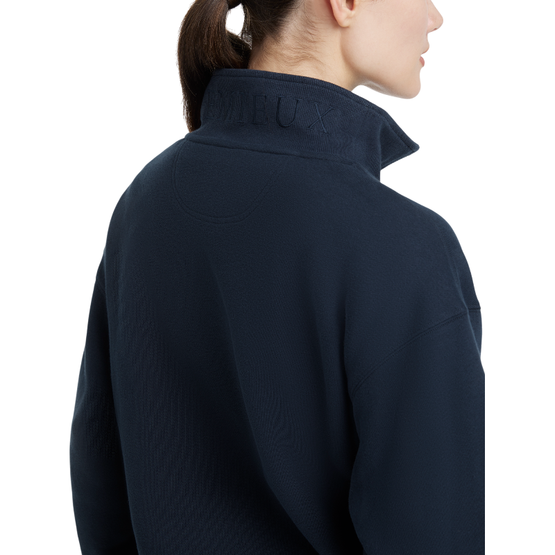 Lemieux - Sweatshirt femme col zippé Keira marine
