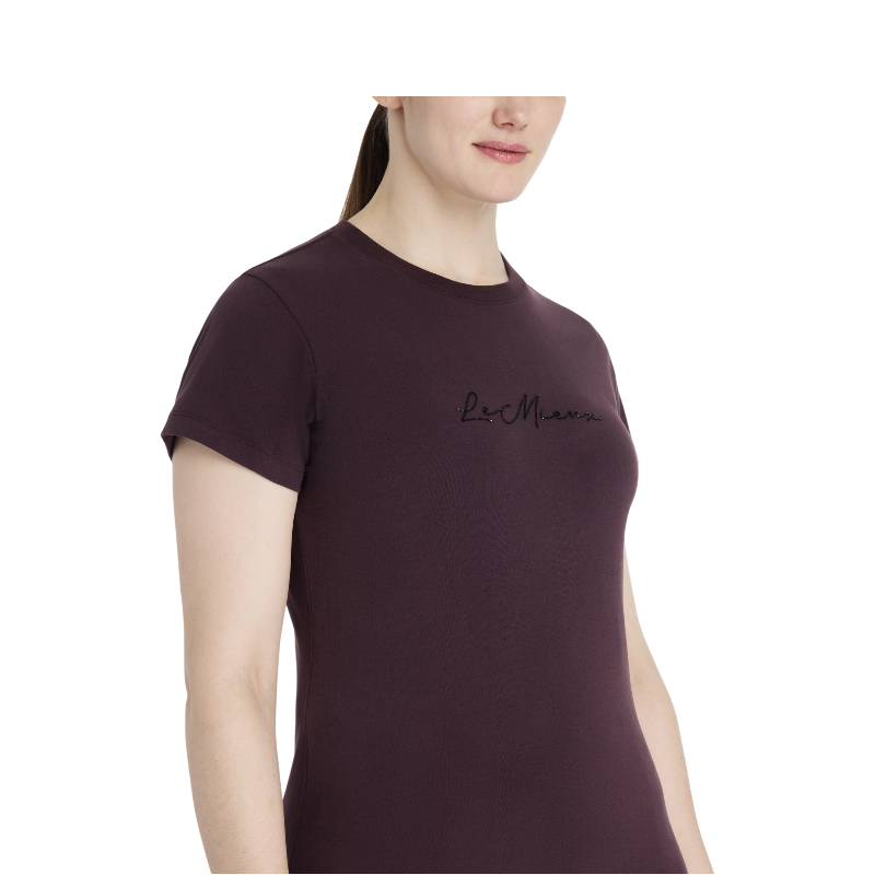 Lemieux - T-shirt manches courtes femme Classique damson