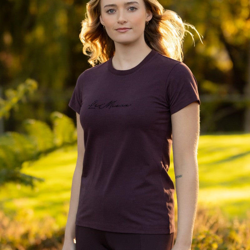 Lemieux - T-shirt manches courtes femme Classique damson