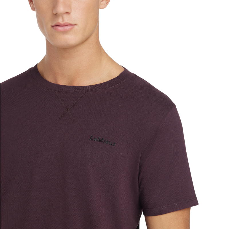 Lemieux - T-shirt manches courtes homme damson