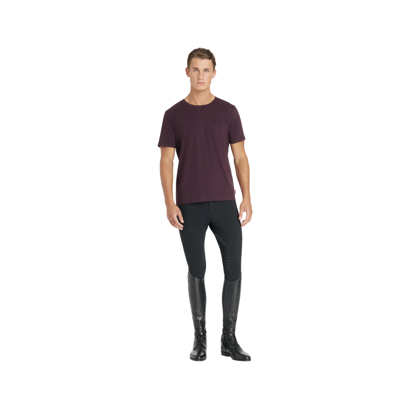 Lemieux - T-shirt manches courtes homme damson