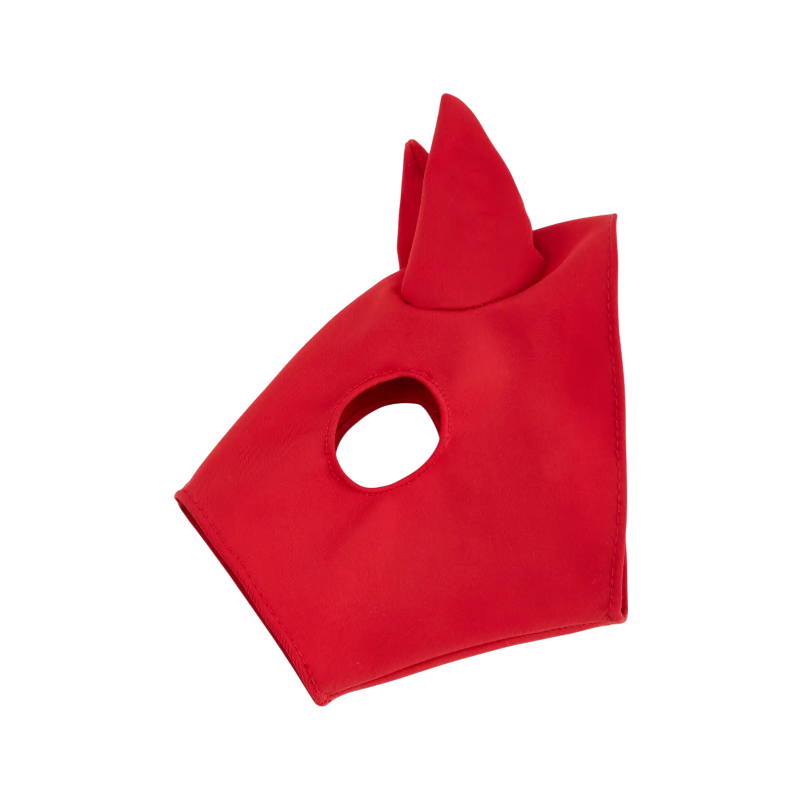 Lemieux - Tapis et cagoule de course pour Toy Pony marine et rouge