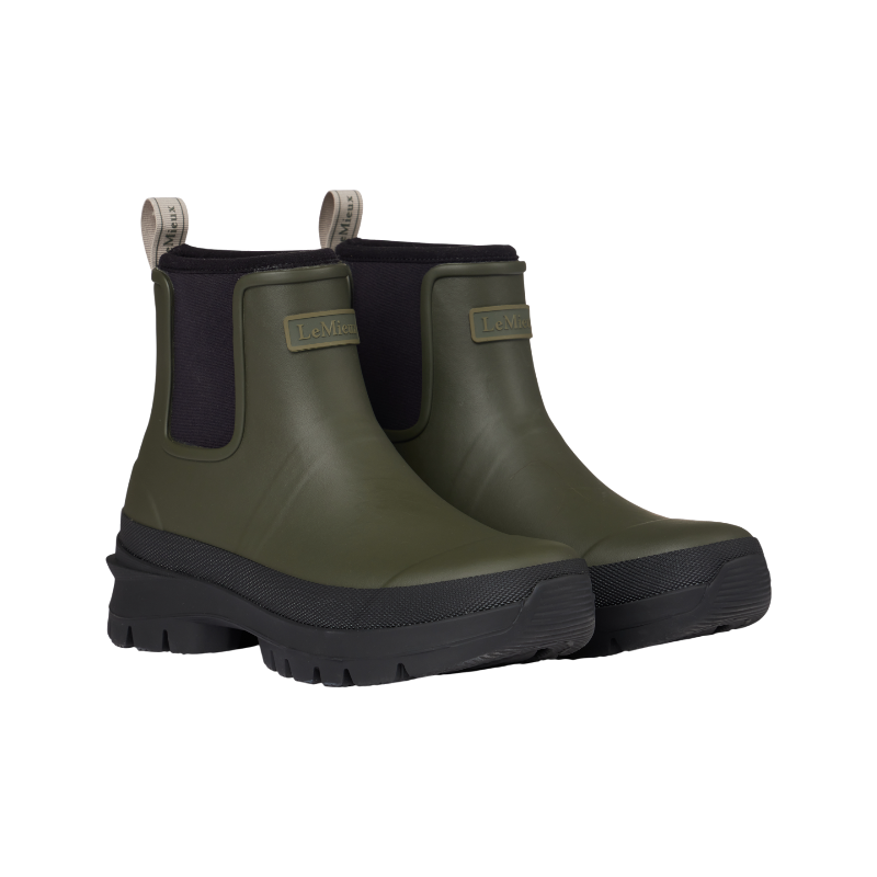 LeMieux - Bottines de pluie femme Bramshaw olive | - Ohlala