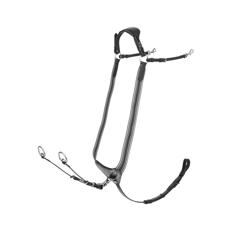 Lemieux - Collier de chasse avec élastique Arika noir/ argent | - Ohlala