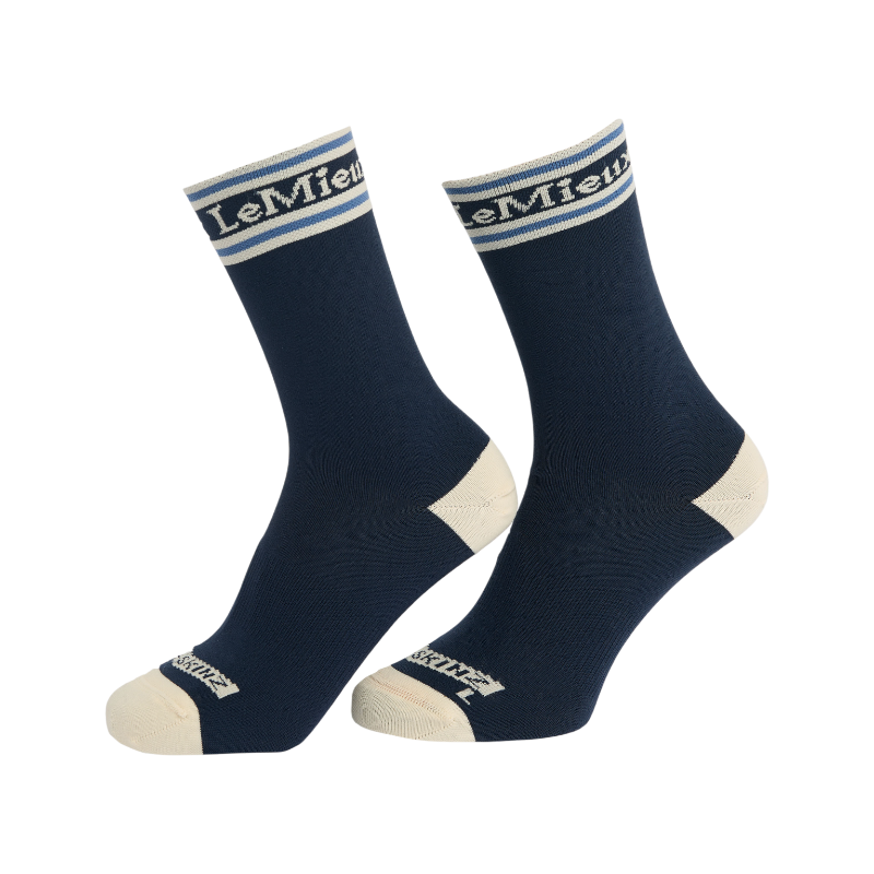 LeMieux - Chaussettes d'équitation anti-ampoules Sealskinz marine