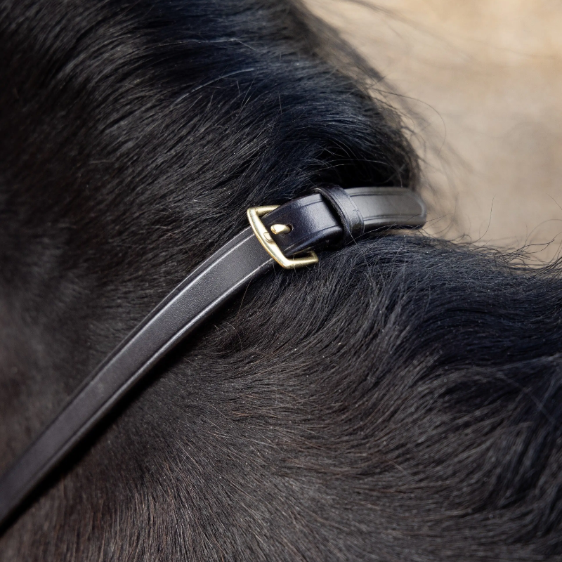 Lemieux - Rênes Magna Grip marron/ laiton | - Ohlala