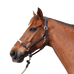 Canter - Touwhalster zilver beslag bruin/ beige | - Ohlala