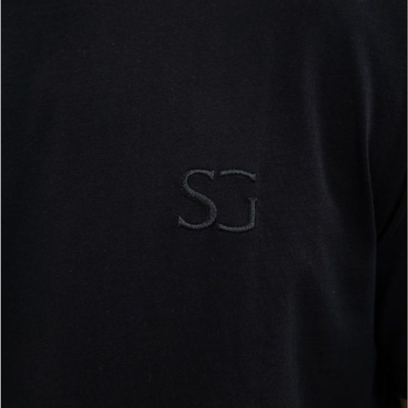 SG - Unisex T-shirt met korte mouwen Lucky zwart | - Ohlala