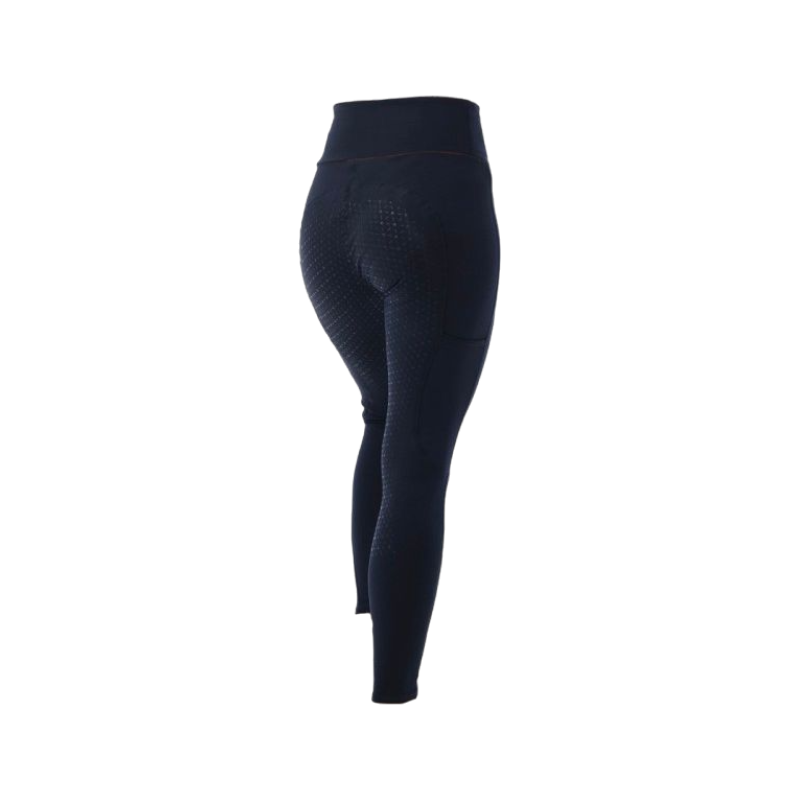 Equithème - Legging d'équitation femme full grip Lyly marine | - Ohlala