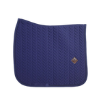 Kentucky Horsewear - Marineblauw dressuurzadeldekje Fishbone | - Ohlala