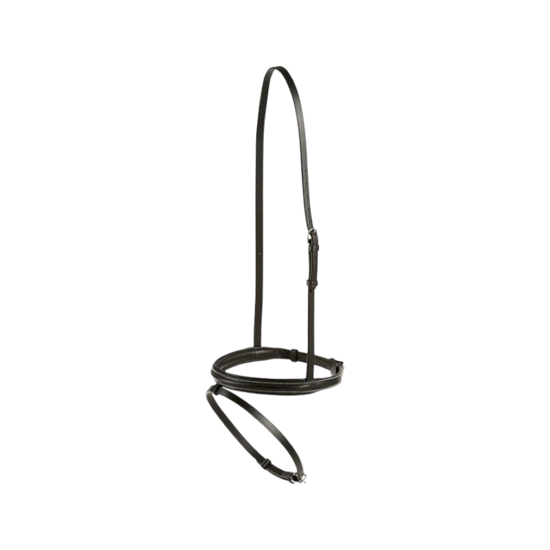 Eric Thomas - Muserolle combinée "PRO" bombée noir | - Ohlala