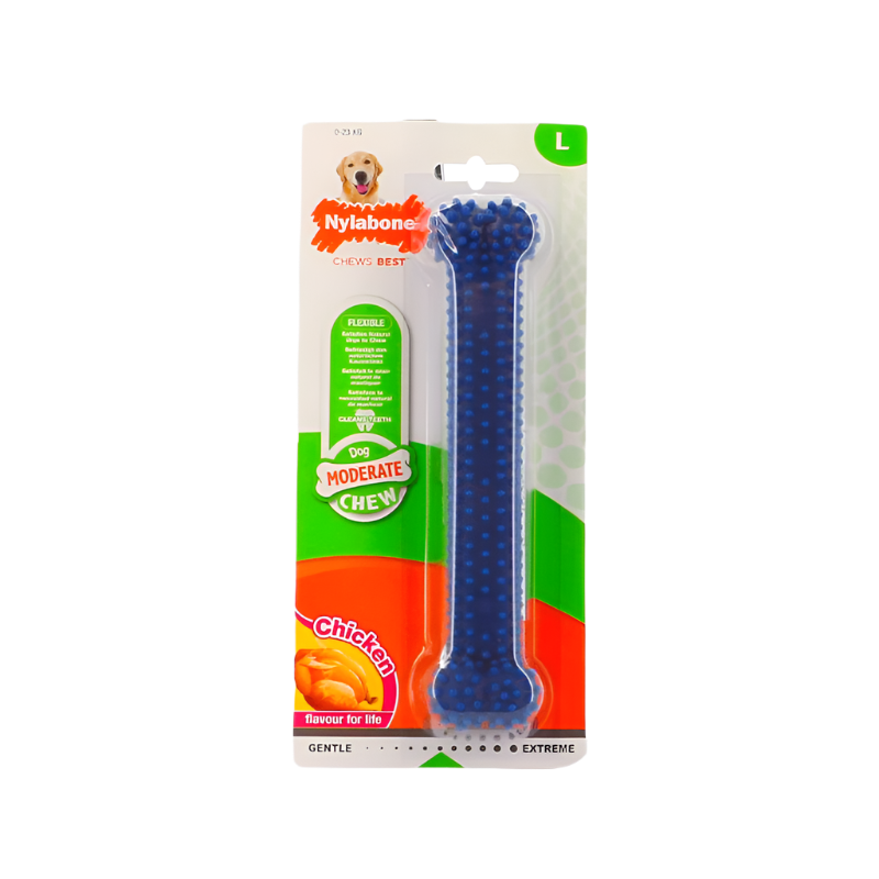 Nylabone - Os à mâcher pour chien  moderate dental chew Chicken | - Ohlala