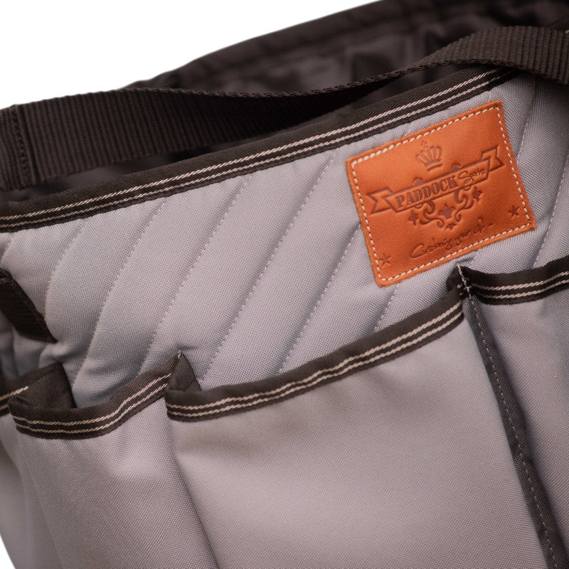 Paddock Sports - Sac de pansage groom Diagonal gris/ argent | - Ohlala