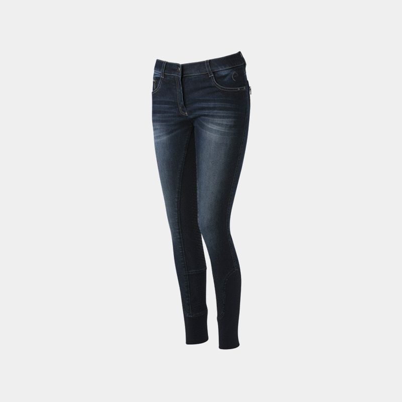 Equith me Pantalon d quitation femme Jean Texas marine full