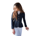 Pénélope - Veste de concours femme Paris Air soft marine | - Ohlala