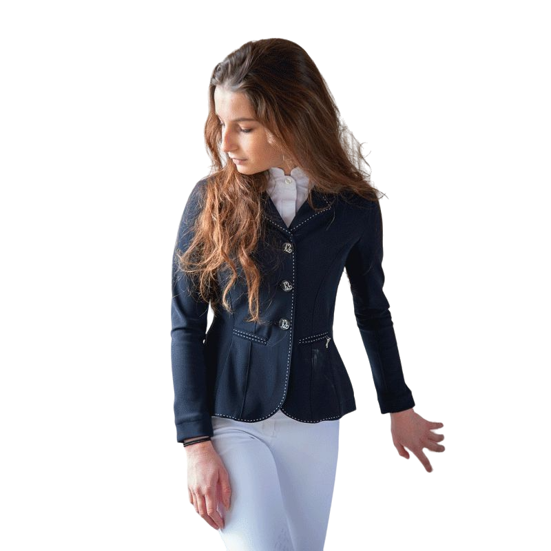 Pénélope - Veste de concours femme Paris Air soft marine | - Ohlala