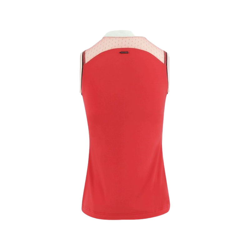 Equithème - Polo sans manches Smoff rouge | - Ohlala