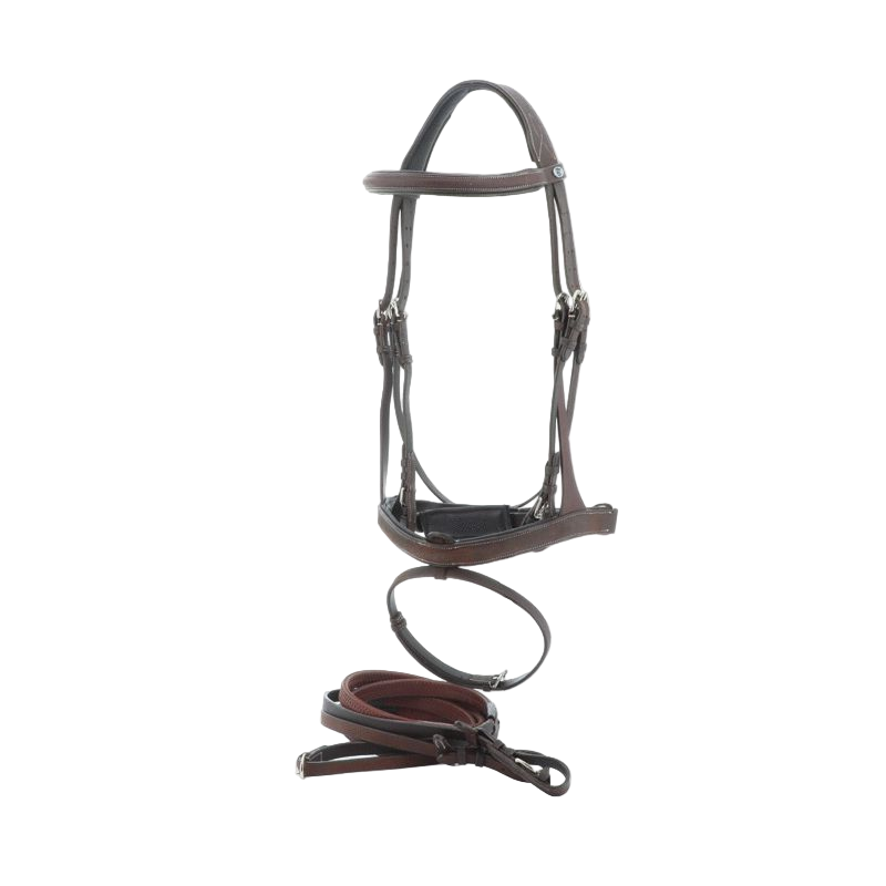 Privilege Equitation - Bridon Touquet avec rênes marron