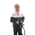 Eden by Pénélope Store - Kindervest met rits Native marineblauw/roze | - Ohlala