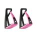 Freejump - Soft'Up Lite Stijgbeugels Zwart / Roze | - Ohlala