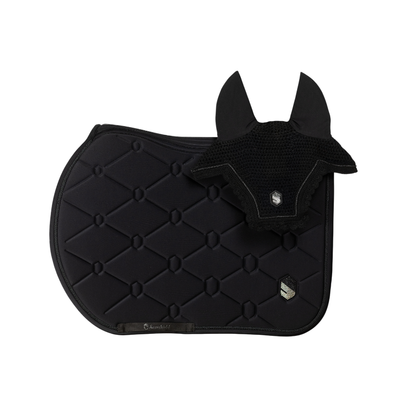 Samshield - Bonnet pour chevaux Flyshield noir