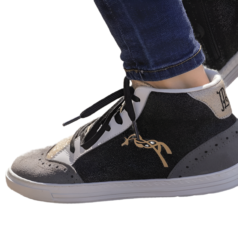 Pénélope - Sneakers Jupiter noir/ gris | - Ohlala