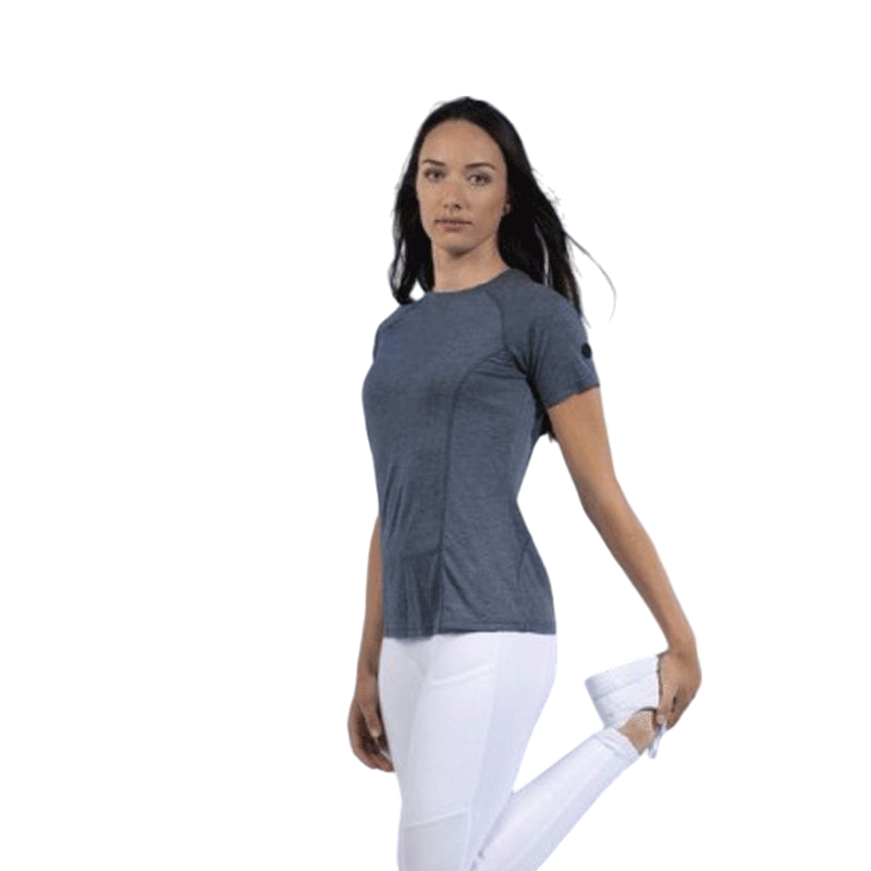 Pro Series - T-shirt manches courtes Vibration femme bleu gris | - Ohlala