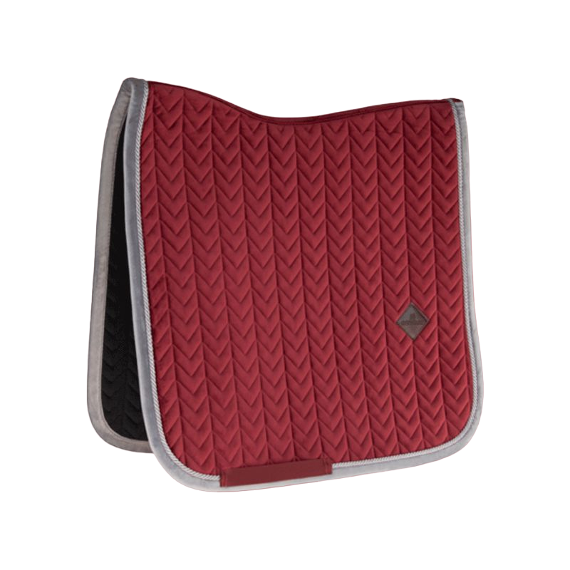 Kentucky Horsewear - Tapis de dressage velvet contrast bordeaux