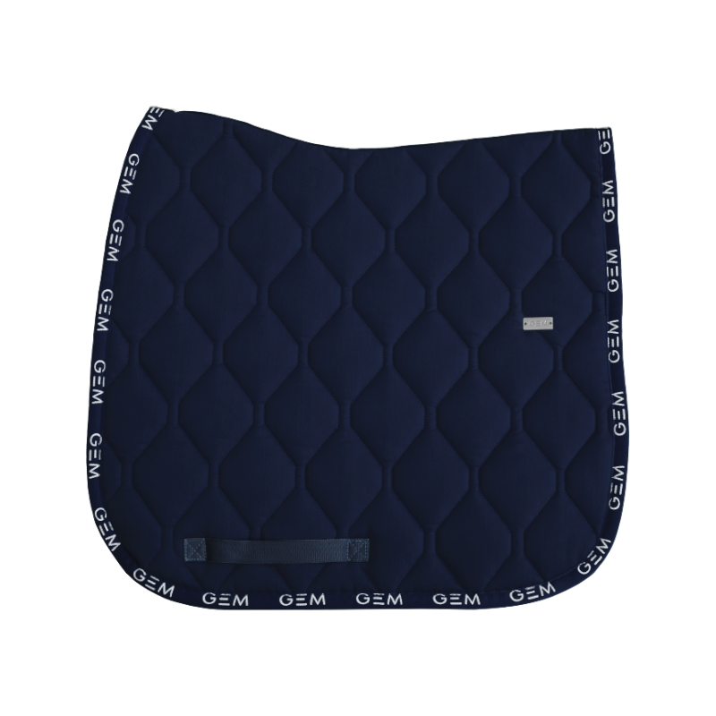 GEM - Tapis de dressage Love marine/ sliver