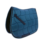 Equithème - Marineblauw satijnen zadeldekje | - Ohlala