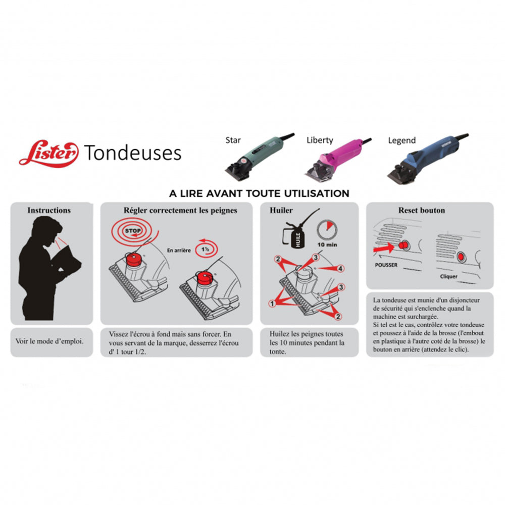 Lister - Tondeuse pour chevaux Legend | - Ohlala