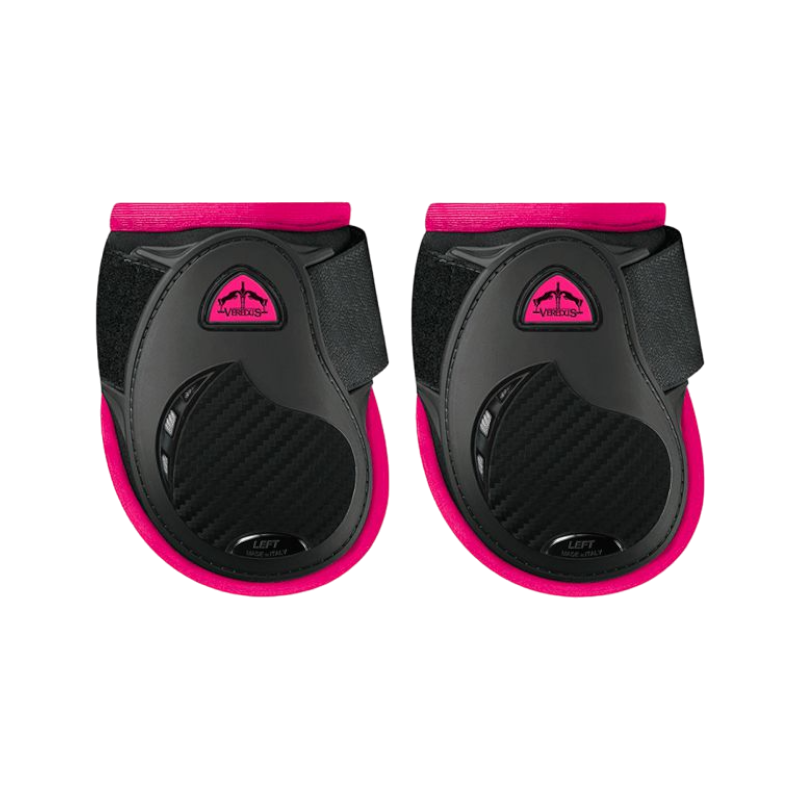Veredus - Protège-boulets Jeunes Chevaux Vento personnalisé Color Edition Noir/ Fuchsia | - Ohlala