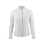 Equithème - Wedstrijdblouse lange mouwen dames Julia wit | - Ohlala
