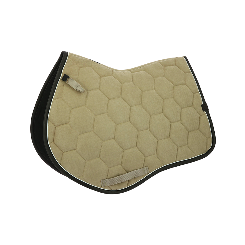 Tapis De Selle Poney Equipad Velours Contact étroit Mousse Mémoire Forme Beige Crème