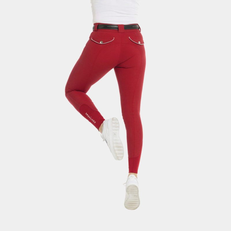 Equith me Pantalon d quitation femme Belinda rouge