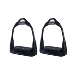 Freejump - Étriers Air's Full black plancher plat / oeil orienté / silver Dressage édition | - Ohlala