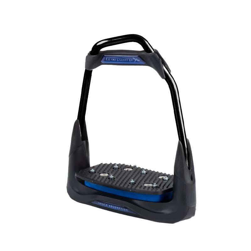 Freejump - Étriers Air's Full black plancher incliné / oeil orienté / marine | - Ohlala