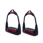 Freejump - Étriers Air's Full black plancher plat / oeil orienté / rouge | - Ohlala