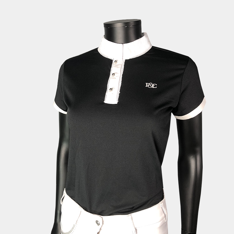 Flags & Cup - Polo Candiba dame manches courtes Noir | - Ohlala