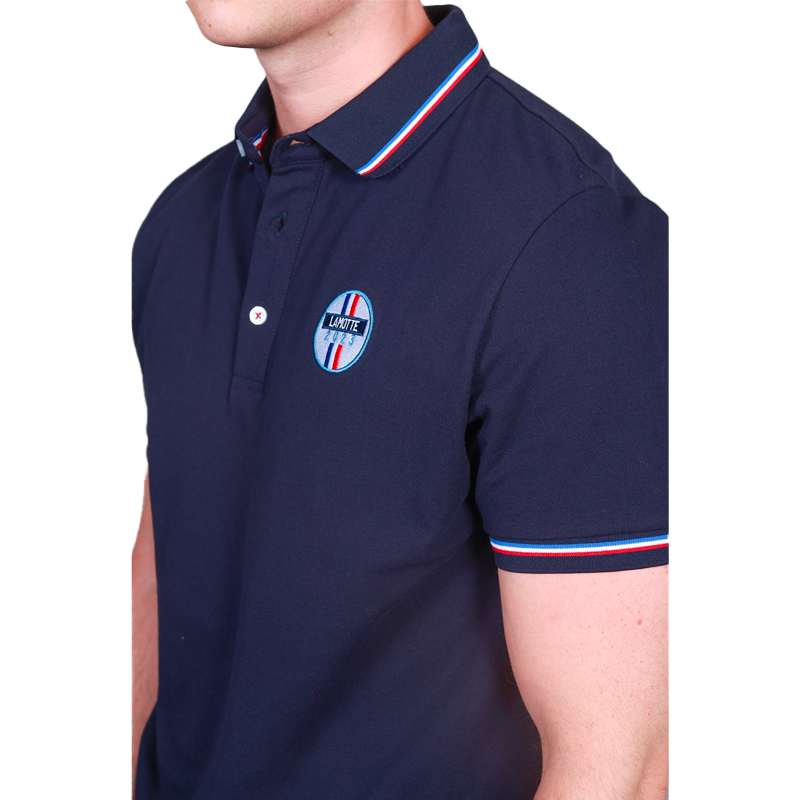 Harcour - Polo korte mouwen heren Polko Open de France 2023 marine | - Ohlala