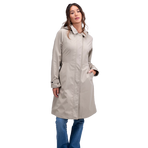 Harcour - Dames lange trenchcoat Tweeta beige | - Ohlala