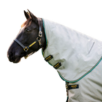 Horseware - Couvre-cou pour couverture Rambo Duo gris/ or/ marine 100g | - Ohlala