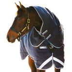 Horseware - Couvre-cou pour couverture Rambo Duo marine/ ciel/ marron 100g | - Ohlala