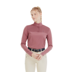 Horse Pilot - Dames T-shirt lange mouwen Sunrise dark pink | - Ohlala