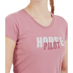 Horse Pilot - T-shirt manches courtes femme Team mesa pink | - Ohlala