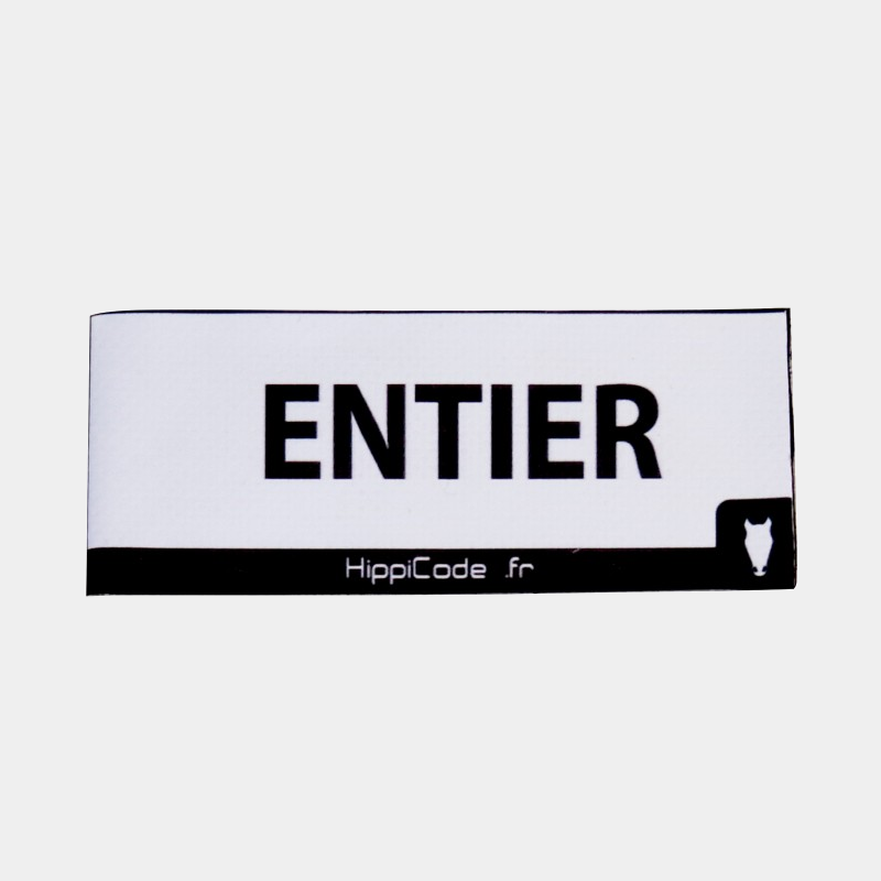 HippiCode - Étiquette velcro entier
