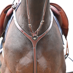 Jump'In - Borstketting en martingaalvork Premium Clincher havana | - Ohlala