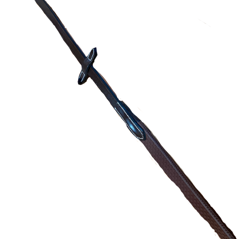 Jump'In - Rênes en caoutchouc simple collection Week havane | - Ohlala