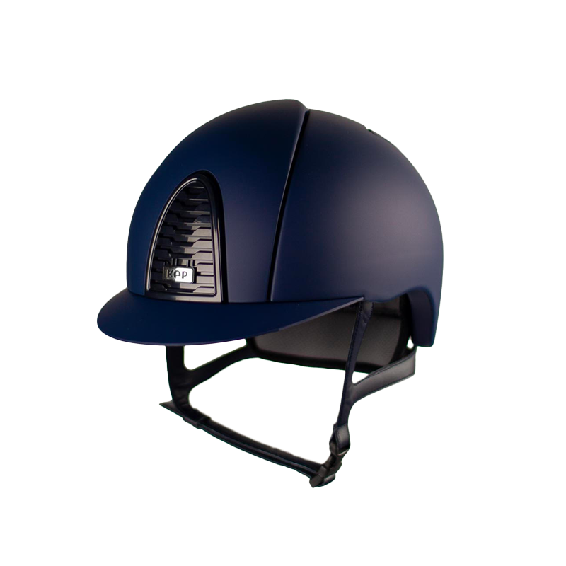 KEP - Casque d'équitation Cromo 2.0 Matt blue visiere standard | - Ohlala