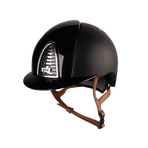 KEP - Rijhelm Cromo 2.0 Textile Polish zwart standaard vizier beige kinband | - Ohlala